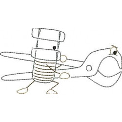 Stickserie - Ritter Schraube Doodle 3